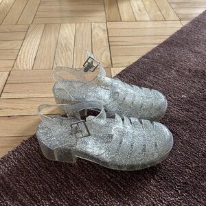 Glitter Jelly Sandals